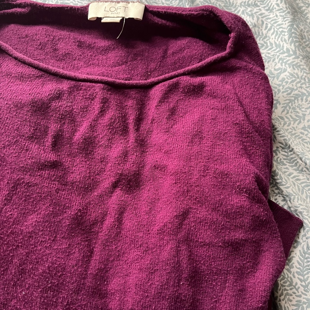 LOFT Women's Purple Sweater
